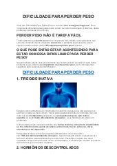 Bajar de peso con hipotiroidismo subclinicon